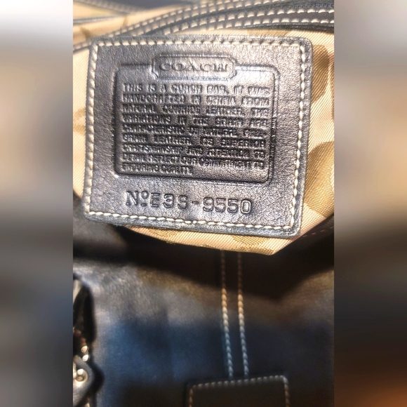 Coach Vintage Leather Hampton Soho Handbag Black . - Picture 11 of 11